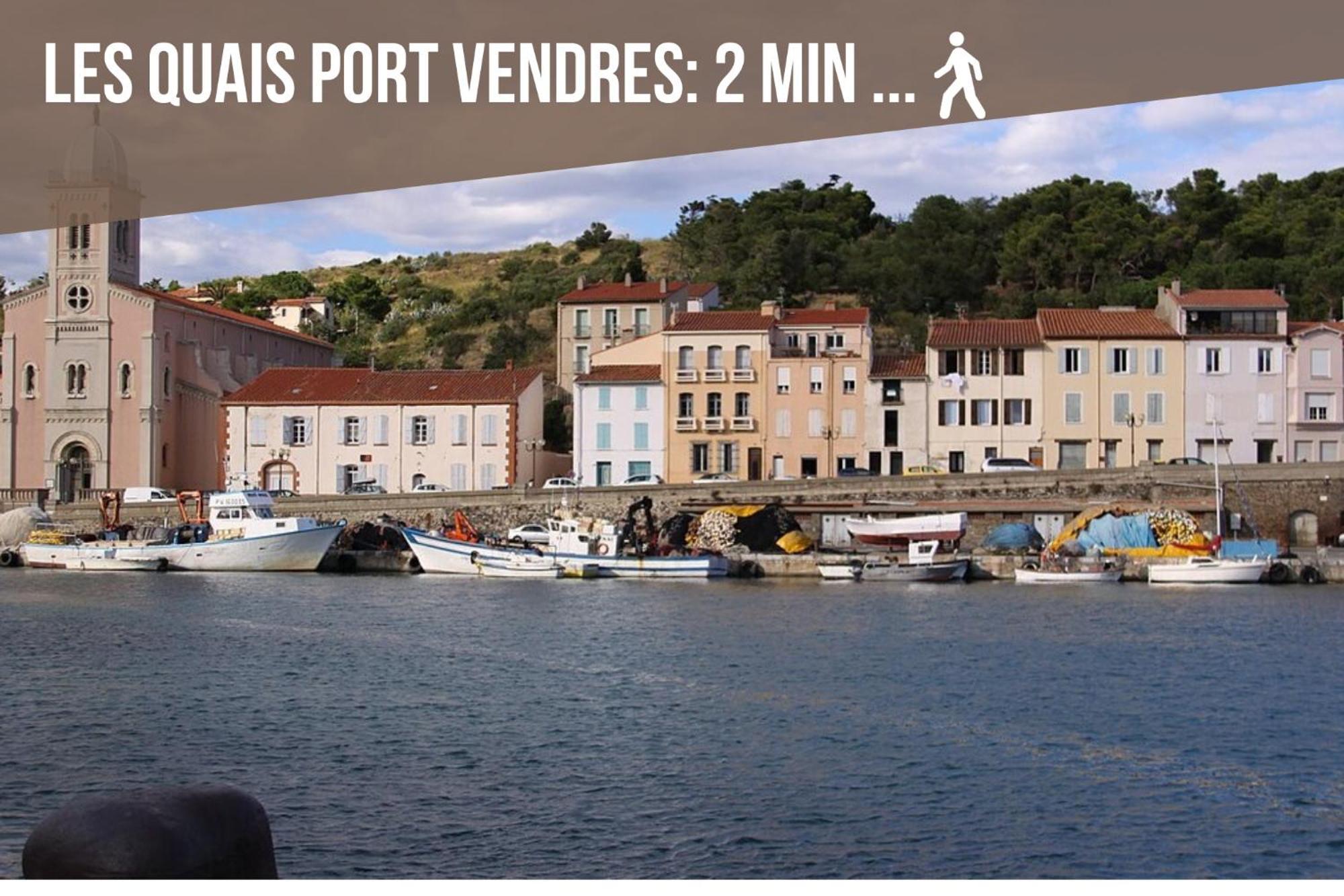 Le Belveze, Emplacement Central Et Calme Port Vendres Eksteriør billede